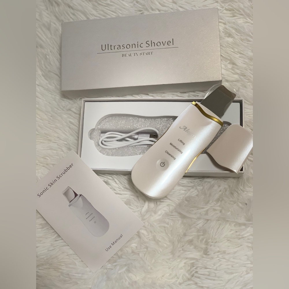 Skin Scrubber, Ultrasonic Shovel, Face Spatula, Pore Cleaner, Blackhead Remover